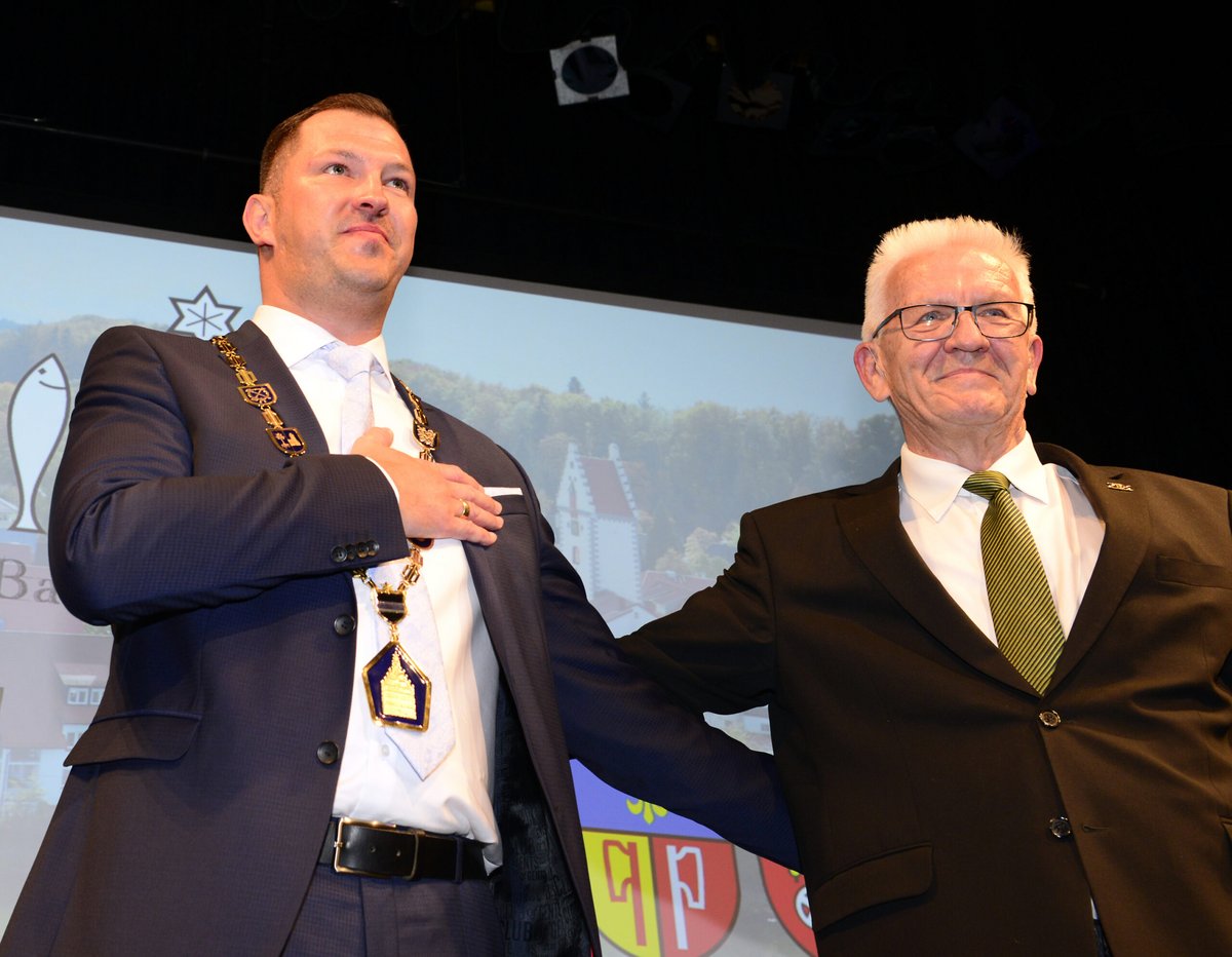 Oberbürgermeister und Herr Kretschmann