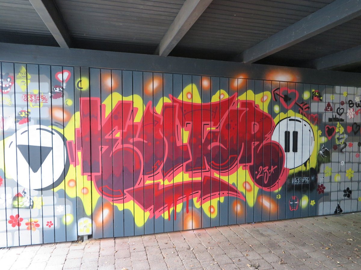 Prisma Graffiti-Wand