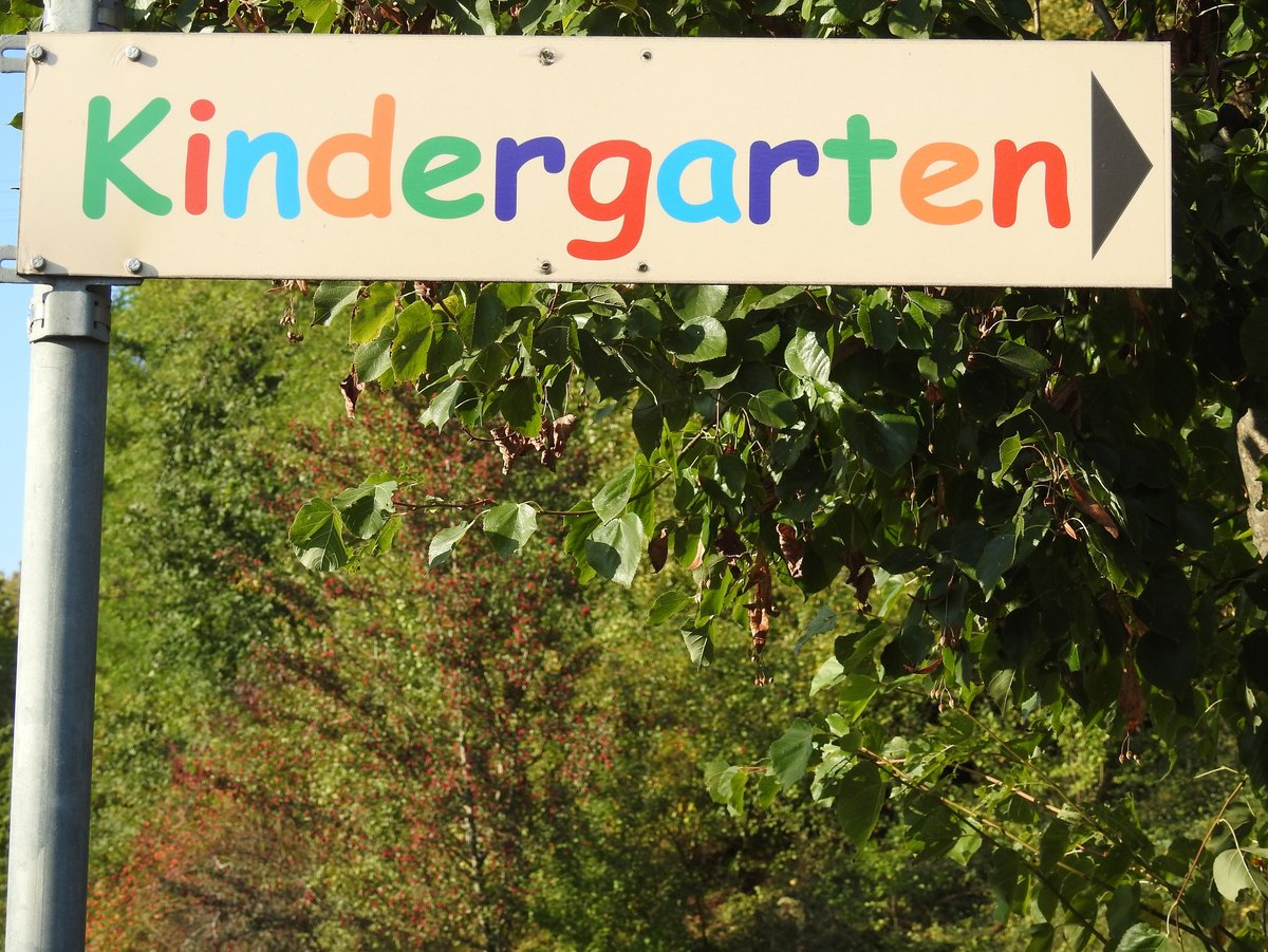 Schild Kindergarten